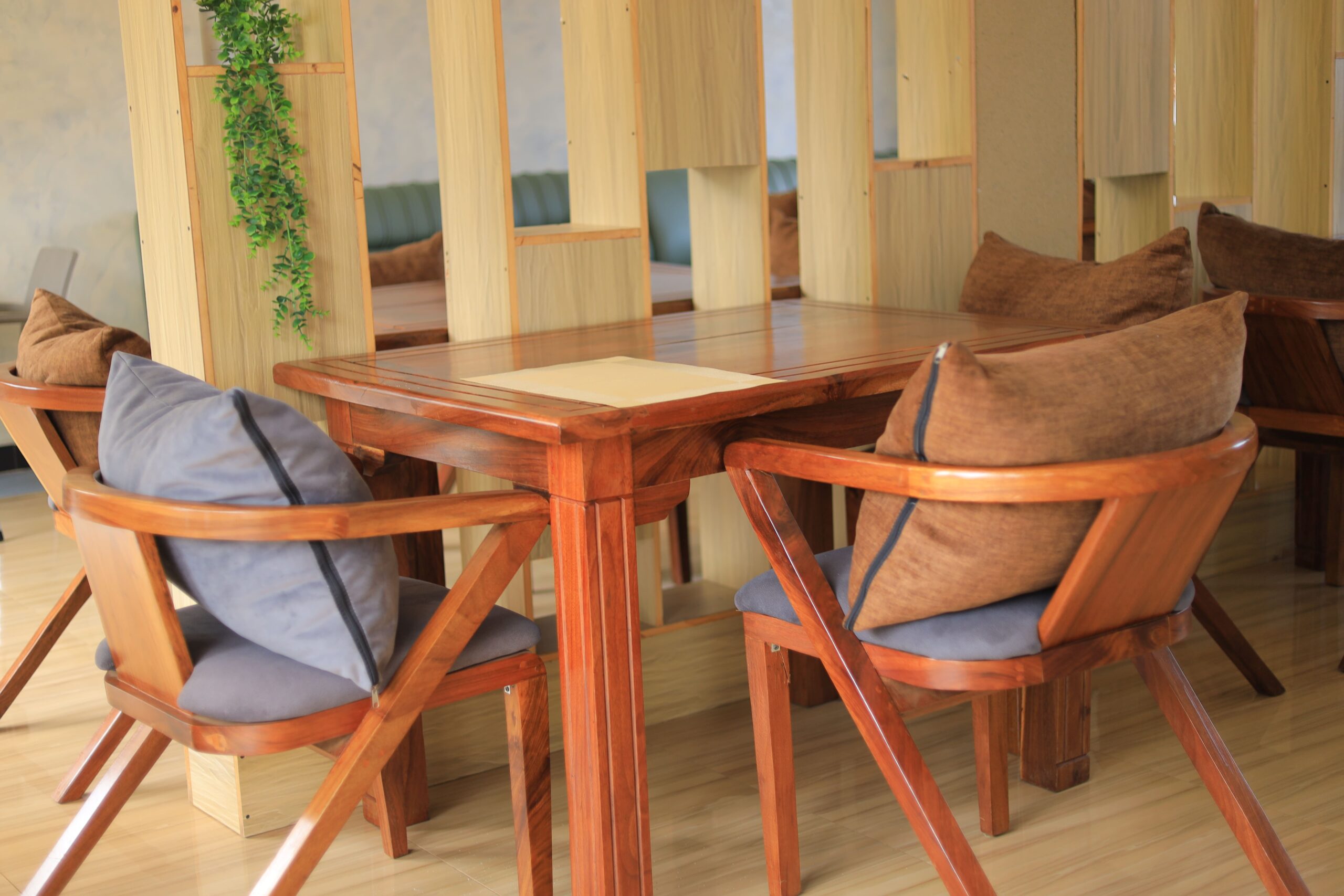 On-site restaurant serving authentic Ugandan food and international cuisine at HK Hotel Mubende